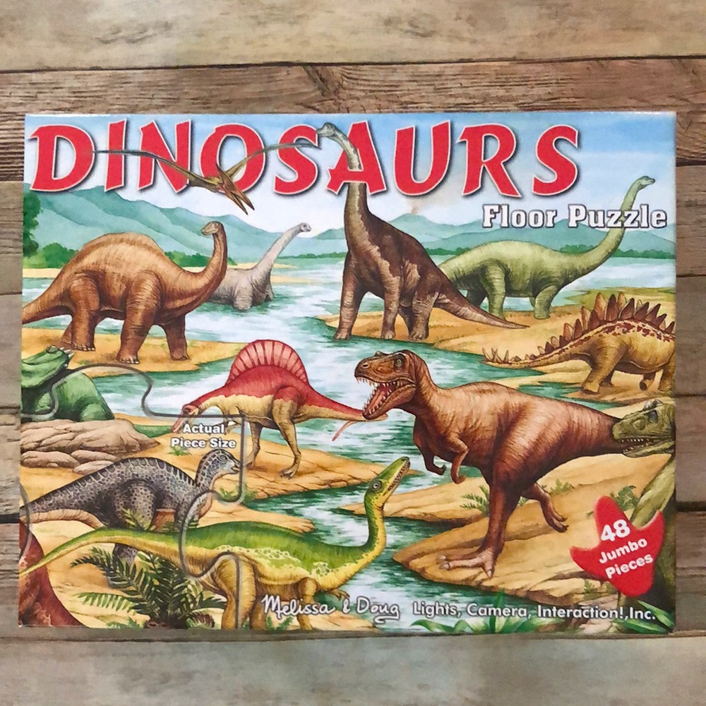 Dinosaurs Extra Large Floor Puzzle, 48 Jumbo Pieces 2 X 3 Feet | For Age…